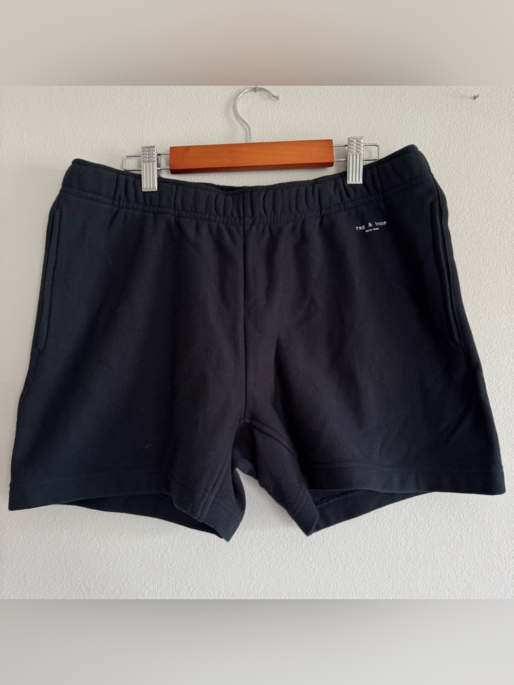 Rag & Bone City Sweatshort Black Lounge Shorts Large